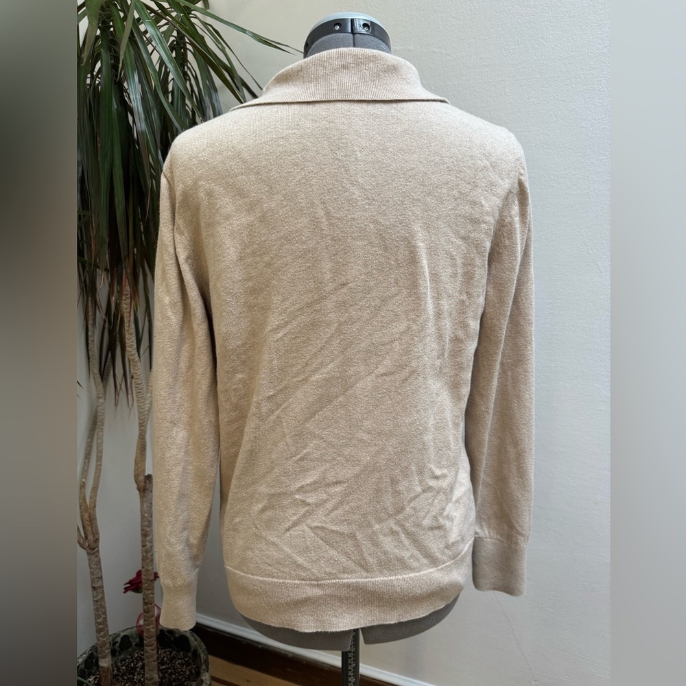 J. Crew Cotton-Cashmere Collared Sweater - Picture 2 of 6